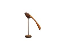 Adornos De Calzador Pájaro Madera Maciza Nogal Negro, Tallado For El Hogar, Elevador Zapatos Magnético, Entrada