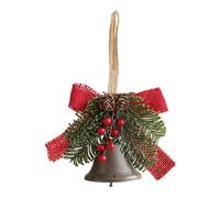 Adornos de campana navideña, campanas colgantes para puerta de Navidad | Colgante de puerta de metal, adornos navideños para colgar,Campanas de Navidad colgantes vintage para el hogar del festival del