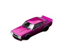 Adornos De Colección para El Modelo De Coche De Aleación Nissan Skyline GTR De Segunda Generación KPGC110 A Escala 1:64 Exquisita Artesanía Decoración(Rose Red)