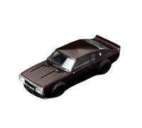 Adornos De Colección para El Modelo De Coche De Aleación Nissan Skyline GTR De Segunda Generación KPGC110 A Escala 1:64 Exquisita Artesanía Decoración(Wine Red)