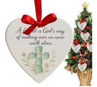 Adornos de corazón, decoraciones románticas de cerámica, adornos de árbol de corazón de la amistad, para hermanas del alma, mejores amigos, mujeres, hombres, profesores, familia, manija de puerta