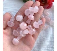 Adornos de cristal 10 unids/bolsa tallado a mano cristal mini seta cuarzo claro energía Natural colección de gemas cristal curativo decoración del hogar hermoso cristal(Rose Quartz-01)