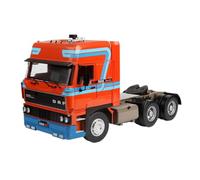 Adornos De Escena De Tractor Modelo Camión 3300 A Escala 1/18 Contenedor De Fundición De Metal Conmemorativo Miniatura De Colección(Red)