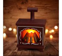 Adornos de escritorio acrílicos en forma de corazón, luces LED en miniatura luminosas para chimenea, decoración interior del hogar, adorno de muebles de muñeca, estatuas negras rojas y blancas (C, 4