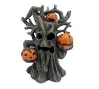 Adornos de escultura de modelado de Halloween, decoración para el hogar al aire libre, artesanía (negro, 17 cm)