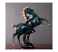 Adornos de estatua Escultura Tangma de escritorio Adornos de decoración para el hogar M Estatua de caballo de la suerte de resina Adorno para sala de estar Estudio Mueble de TV Manualidades decor