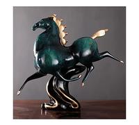 Adornos de estatua Escultura Tangma de escritorio Adornos de decoración para el hogar M Estatua de caballo de la suerte de resina Adorno para sala de estar Estudio Mueble de TV Manualidades decor