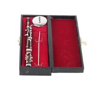 Adornos de fagot, adorno de fagot burdeos, decoración en miniatura, mini instrumento musical, modelo de regalo, artesanía, 17 cm