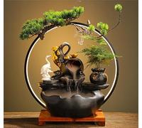 Adornos de Fuente de Agua Que Fluye para atraer Riqueza, Sala de Estar Creativa, decoración de humidificador de Oficina, Regalo de Apertura de Nuevo hogar (pequeño Elefante)