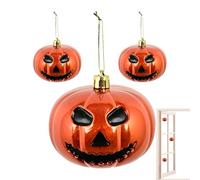 Adornos De Halloween para Árbol | Decoraciones de Calabaza de Halloween,Colgantes Sonrisa Terror para Chimenea Puertas Principales