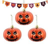 Adornos de halloween para árbol pequeño 3 piezas estacionales calabazas | Adornos de otoño para árbol ramas chimenea puerta manija casa al aire libre fiesta reunión familiar