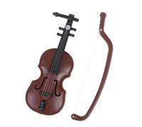 Adornos De Instrumentos Musicales Colección De 8 Cm Decoración Regalos Con Soporte Instrumentos Musicales En Miniatura Mini Violín De Madera(Plastic C)