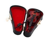 Adornos De Instrumentos Musicales Colección Modelo Decoración Regalos Con Soporte Instrumentos Musicales Miniatura Mini Violín Modelo Exquisito De Madera(S)