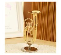Adornos De Instrumentos Musicales Instrumento De Viento Modelo Trompeta Trompa Trombón Saxofón Flauta Clarinete Fagot Modelo Adornos(10cm b)