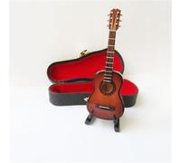 Adornos De Instrumentos Musicales Mini Guitarra Clásica De 10-25cm Adorno Creativo Instrumento Popular Guitarra(10cm A)