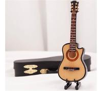 Adornos De Instrumentos Musicales Mini Instrumento De Guitarra Popular De Madera Modelo Para Decoración Del Hogar(20cm)