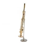 Adornos De Instrumentos Musicales Mini Instrumento Musical De Saxofón Agudo De Cobre En Miniatura, 9cm/16cm, Decoración(16cm)