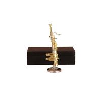 Adornos De Instrumentos Musicales Modelo De Fagot Negro/dorado De 10/15cm Instrumento De Viento Grande Decoración Del Hogar(Gold,10cm)