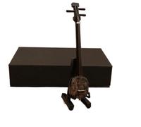 Adornos De Instrumentos Musicales Modelo Erhu Banhu Sanxian En Miniatura Con Soporte Y Estuche Miniadornos De Instrumentos Musicales Tradicionales Chinos(Er 15cm)