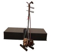 Adornos De Instrumentos Musicales Modelo Erhu Banhu Sanxian En Miniatura Con Soporte Y Estuche Miniadornos De Instrumentos Musicales Tradicionales Chinos(San 10cm)