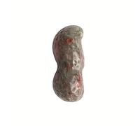 Adornos de maní de cristal, piezas de tallado de jade, decoración del hogar, regalos de manualidades, maní de jade, piedras de sangre africana
