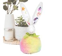 Adornos de mesa de conejo, Pascua Gallinas de conejo | Decoración colorida de mesa animal con orejas grandes,Divertida decoración del hogar interior, Primera fiesta temática de primavera para el hogar