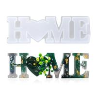 Adornos De Molde De Silicona,3d Love Home Family Moldes De Resina Epoxi Moldes, Moldes De Silicona Para Hogar/Familia/Amor,Para Decoración Del Hogar, Adornos De Mesa (Hogar)