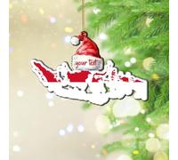 Adornos de Navidad 2024 de Indonesia Acrílico Adornos de Navidad Bandera Serie Héroes Colgante Bandera Patriótica Recuerdo Coleccionable Regalo Decoración de Árbol de Calcetín Etiqueta de Nombre