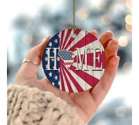 Adornos de Navidad 2025 Día de la Independencia Hogar Carolina del Sur, adornos de Navidad de la bandera de Estados Unidos, adorno del 4 de julio, recuerdo del orgullo estatal, regalo patriótico