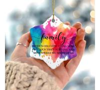 Adornos de Navidad 2025 Family There's Only One Thing More Precious, adorno de árbol de Navidad, adorno de Navidad, regalo coleccionable para decoración de árbol, círculo de cerámica, 3 pulgadas