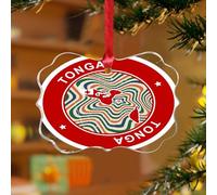 Adornos de Navidad acrílicos de 3 pulgadas 2025, adornos colgantes personalizados, adornos colgantes para árbol de Navidad, decoraciones de fiesta de América Latina, países hispanos, países europeos