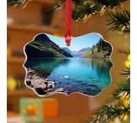 Adornos de Navidad acrílicos de 3 pulgadas 2025 del Parque Nacional Glaciar, adorno personalizado para árbol de Navidad, decoración de fiesta de Navidad, amante de la naturaleza o viajero, recuerdo de