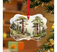 Adornos de Navidad acrílicos de 3 pulgadas 2025 del Parque Nacional Sequoia para colgar, adornos de Navidad, árbol de Navidad, decoraciones de fiesta, carteles de aventura, impresiones de recuerdo