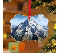 Adornos de Navidad acrílicos de 3 pulgadas 2025 Mount Rainier National Park Farmhouse Adornos de Navidad para interiores Decoración del hogar Naturaleza Pinturas Recuerdo Disco Transparente Etiqueta
