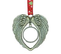 Adornos De Navidad De Ángel - Ornamento Conmemorativo "Una Pieza De Mi Corazón Está En El Paraíso", Cálida Decoración De Árbol Con Anillo Para Colgar | Conmemorativos De Exposición