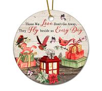 Adornos De Navidad Los Que Amamos No Se Van, Vuelan A Nuestro Lado Todos Los Días. Ornamento De Navidad De Porcelana Personalizados Decoración Navideña para Casa, para Cumpleaños, Fiesta