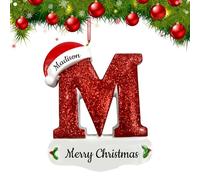 Adornos de Navidad Personalizados 2024, Adornos de Letras de Navidad Personalizados con Nombre, Adornos para el hogar Personalizados para decoración del árbol de Navidad