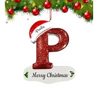 Adornos de Navidad Personalizados 2024, Adornos de Letras de Navidad Personalizados con Nombre, Adornos para el hogar Personalizados para decoración del árbol de Navidad