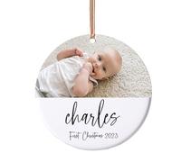 Adornos de Navidad Personalizados, Colgante de la Primera Navidad del Bebé 2023, Adornos de Navidad para Niños, Regalos de Primera Navidad para Nuevos Padres