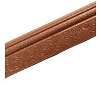 adornos de pared, Pegatinas de borde papel tapiz despegables y adhesivas, pegatina pared 3D autoadhesiva, cintura 2, por 10 cm, decorativo sellado bordes, fondo for zócalo sala estar(Brown)