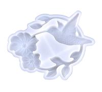 Adornos de pared semiestereoscópicos de colibrí, molde de gota, colgante de pared, decoración de escritorio, molde de silicona epoxi, moldes para colgar en la pared para resina
