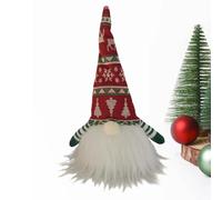 Adornos de peluche de gnomos, peluche de gnomos de Navidad,Linda muñeca enana reutilizable iluminada - Figuras coleccionables de peluche de gnomo para el mueble de la sala de estar de la cámara