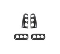 Adornos de pilotos traseros Cubiertas De Lámpara Para Suzuki Para Jimny 2007-2017 Luz Trasera Coche Antiniebla Decoración Kit Molduras Accesorios Exteriores cubiertas de luz trasera(4 pc C)