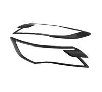 Adornos de pilotos traseros Cubiertas Para Faros Delanteros Y Traseros Para MITSUBISHI Para Pajero Sport 2015-2019 ABS Negro Mate Decoración Accesorios Exteriores Para Coche(Head Light Covers)