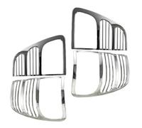 Adornos de pilotos traseros Embellecedor Cromado Plateado Faros Traseros Para Toyota Para Land Cruiser FJ100/LC100 1998-2005 Accesorios Decoración Exterior Para Automóviles Cubierta de luz trasera