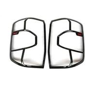 Adornos de pilotos traseros Embellecedor De Cubierta Faros Delanteros Para Ford Para Ranger T9 2023 2024 Tira Marco Luces Traseras Accesorios Para Coche Cubierta de luz trasera(Carbon black rear)