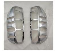 Adornos de pilotos traseros Embellecedor De Faro Trasero Para Nissan Para Navara d40 Para Frontier 2007-2013 Color Negro Mate Protector de luz trasera(Chrome)
