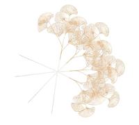 Adornos de Plantas Artificiales con Tallos de Ginkgo de Tacto Real Paquete de 4 Hojas de Ginkgo Falsas para Florero