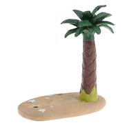 Adornos de resina en miniatura para casa de muñecas de 1/12, diseño de árbol de coco, playa, artículos de habitación