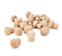 Adornos de setas de madera sin terminar, 50 piezas de 1,4 x 1,0 pulgadas, mini figuras de setas de madera en blanco para niños, pintura de bricolaje, decoración de escritorio del